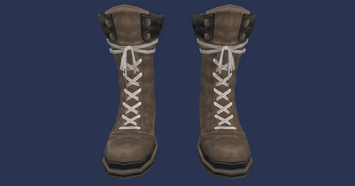 Rendu 3D de Bottes d'androïde rétro : unité paranormale
