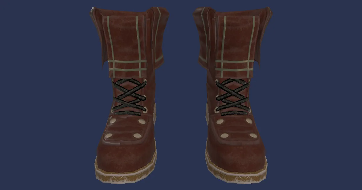 Br'aaxskin Boots of Gathering - 3D render
