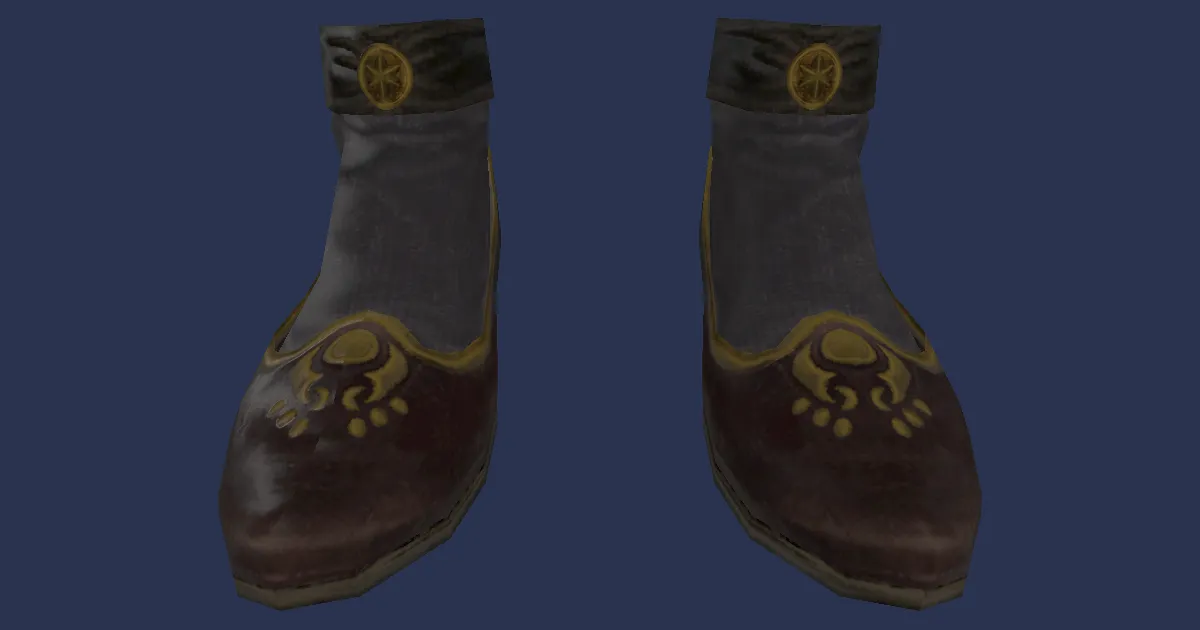 3D-Ansicht von Modifizierte Rinascita-Schuhe des Schlagens
