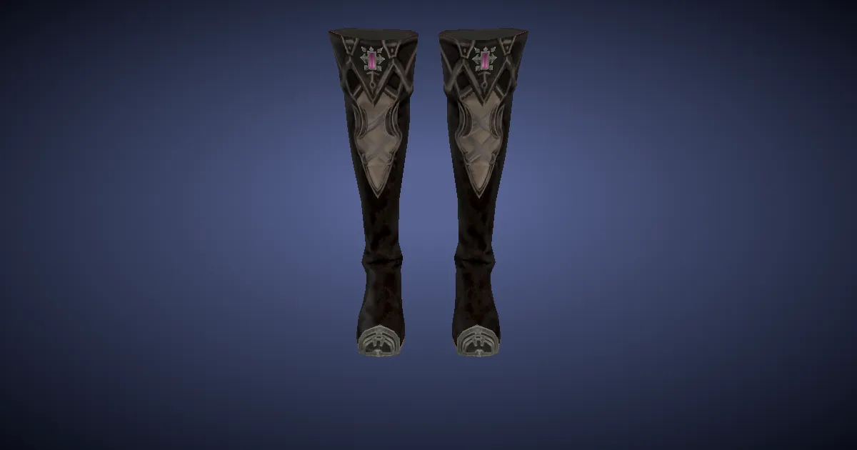 3D-Ansicht von Modifizierte Mondgesandten-Stiefel des Spähens