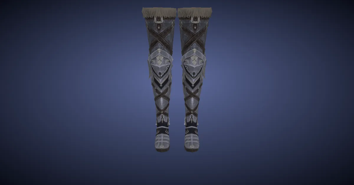 Ruthenium Sabatons of Maiming - 3D render