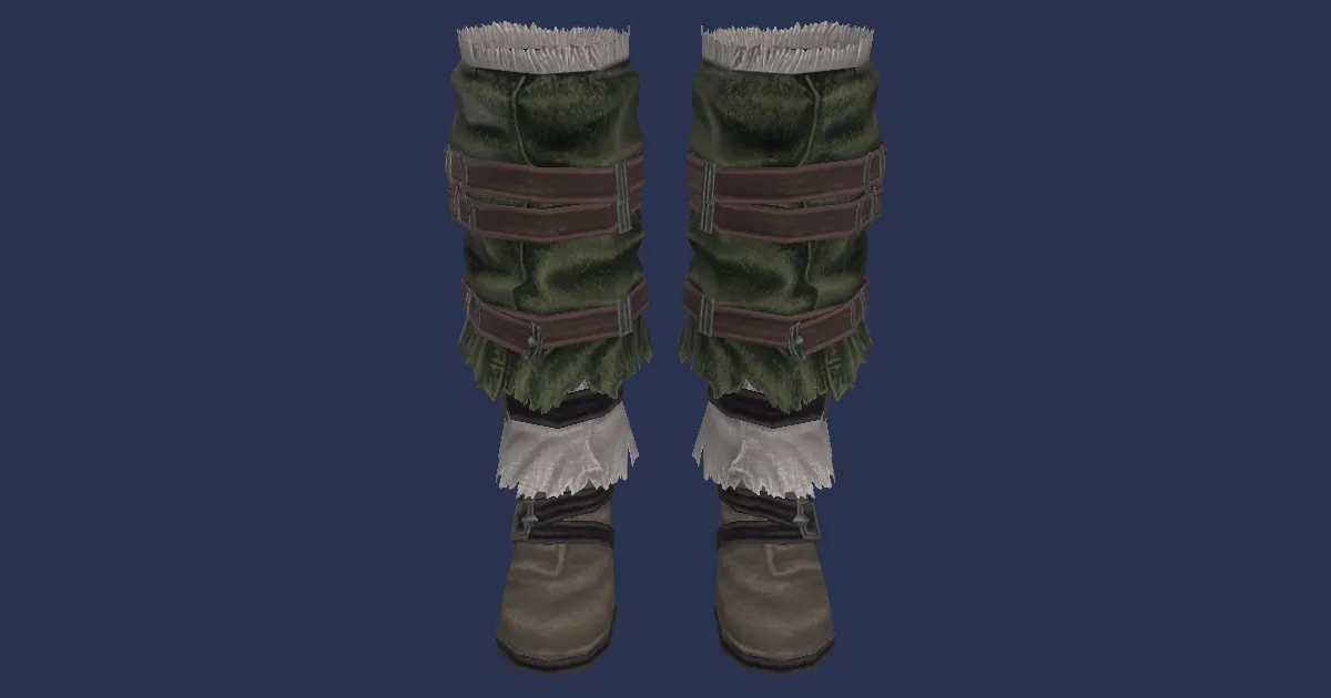 Crocodileskin Leg Wraps of Scouting - 3D render