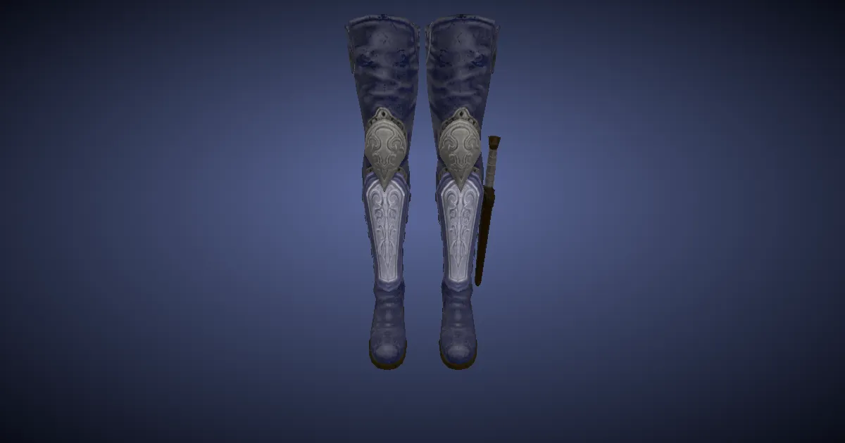 Crocodileskin Thighboots of Aiming - 3D render