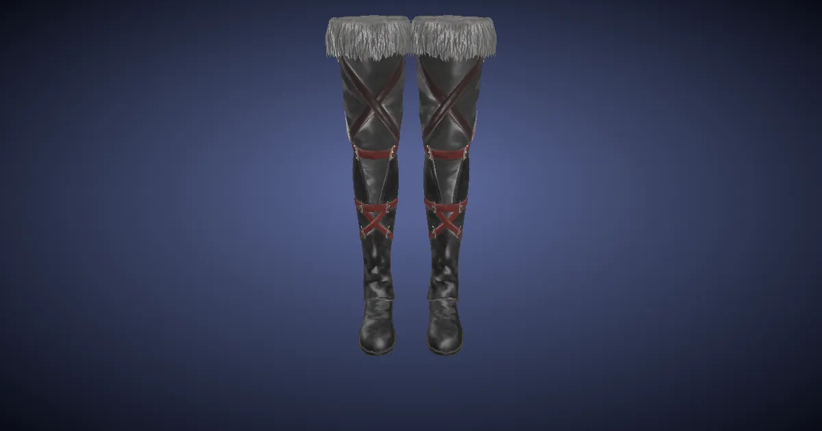 3D-Ansicht von Neo-Königreich-Kniestiefel des Verstümmelns