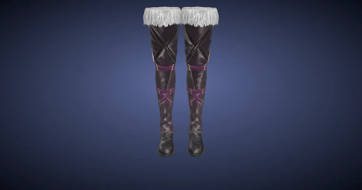 3D-Ansicht von Neo-Königreich-Kniestiefel des Schlagens