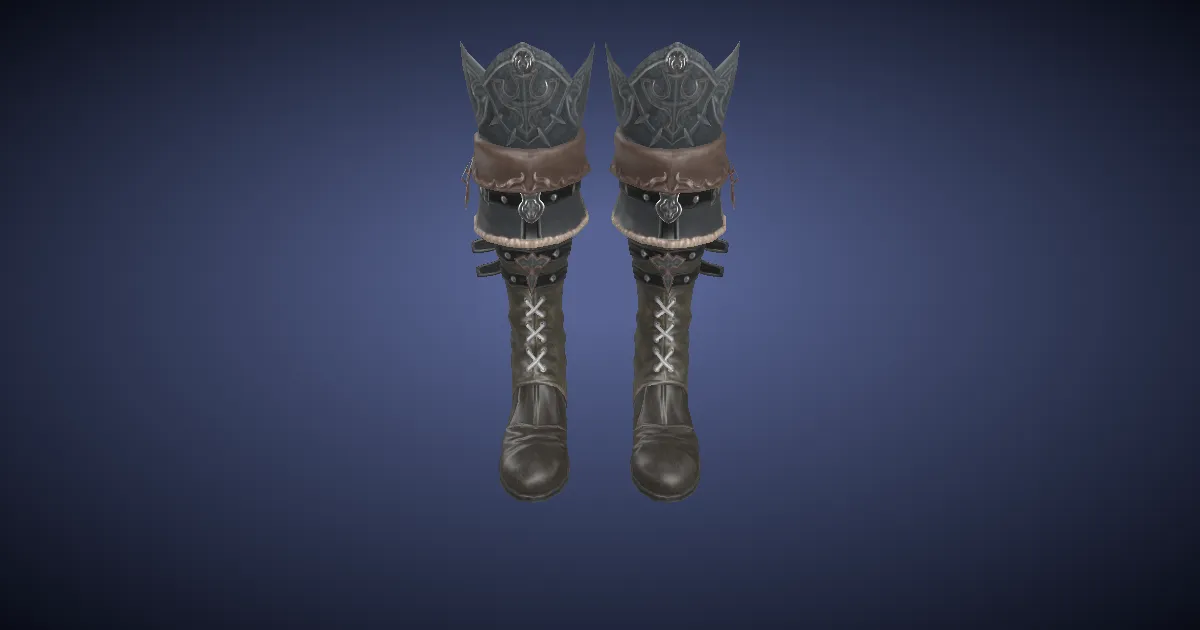 3D-Ansicht von Neo-Königreich-Stiefel des Spähens