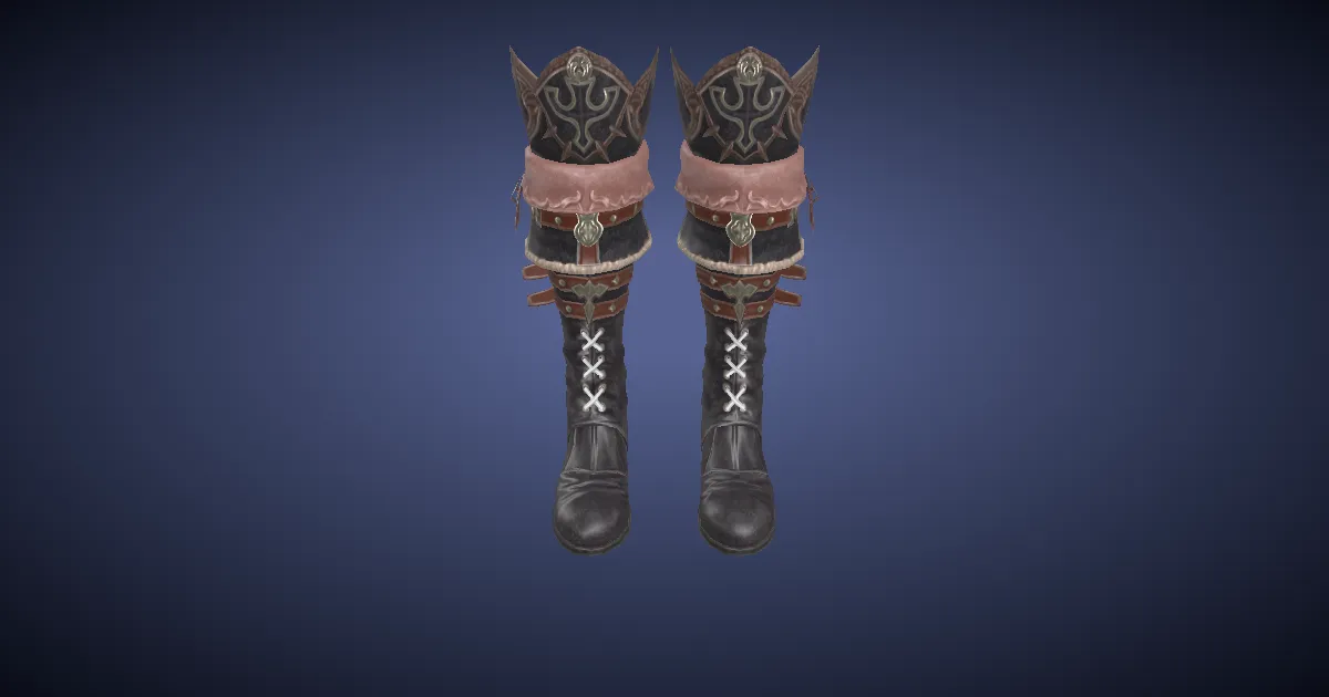 3D-Ansicht von Neo-Königreich-Stiefel des Zielens