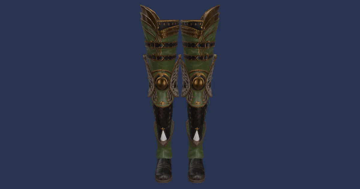 Rendu 3D de Jambières de pisteur de Kixaihih