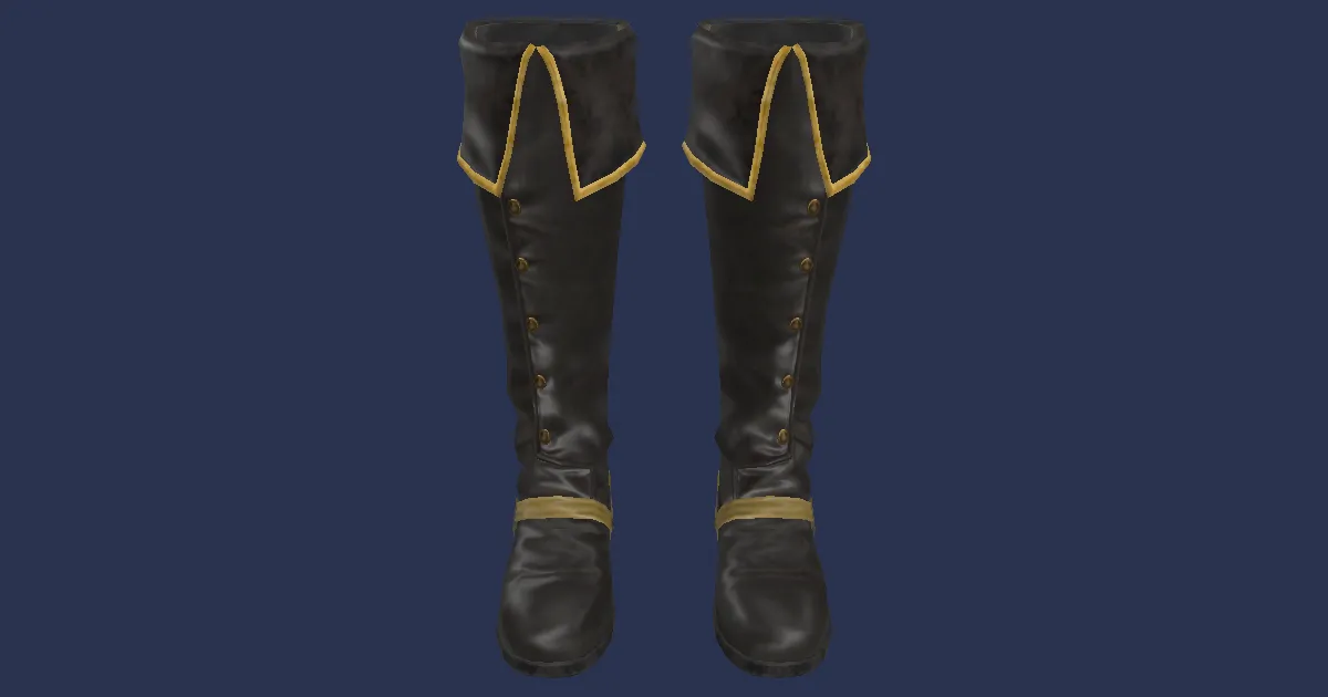 Arcanaut's Boots of Scouting +1 - 3D render