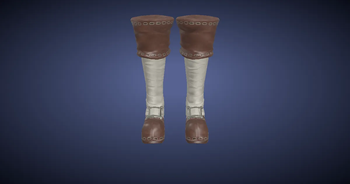 Rendu 3D de Bottes d'éclaireur du roman royal