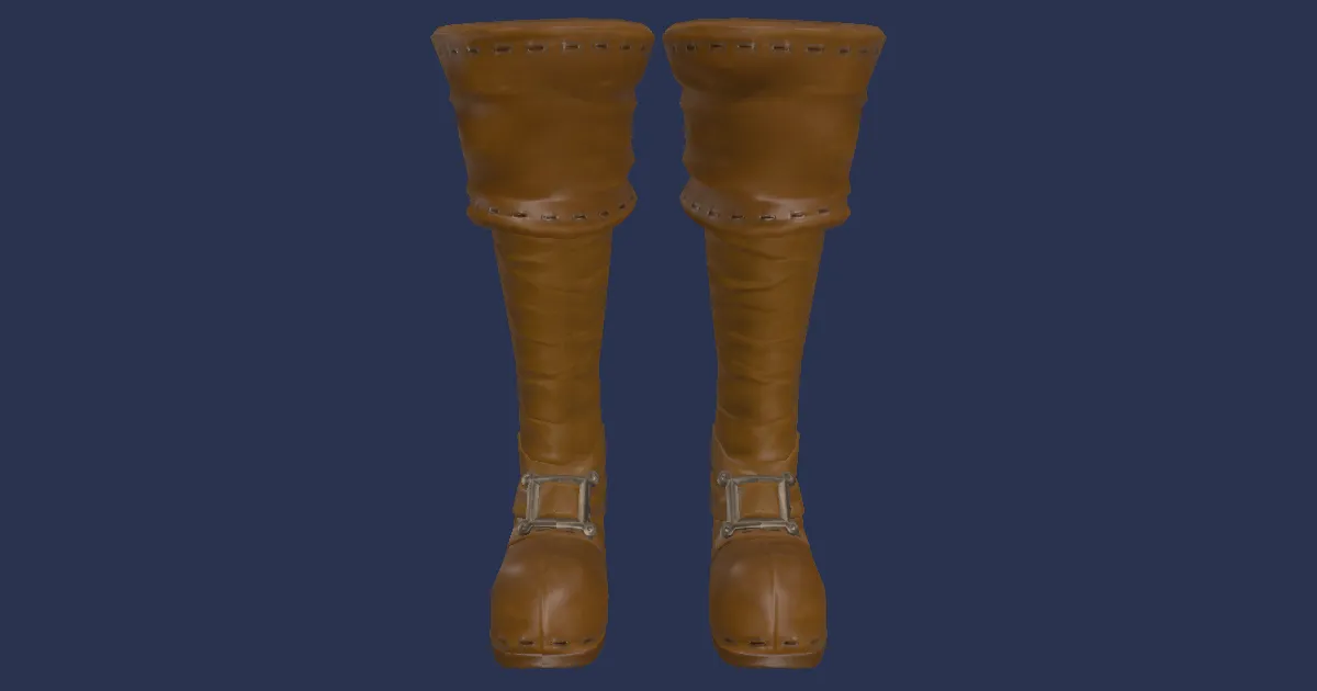 3D-Ansicht von Königreichschroniken-Stiefel des Schlagens