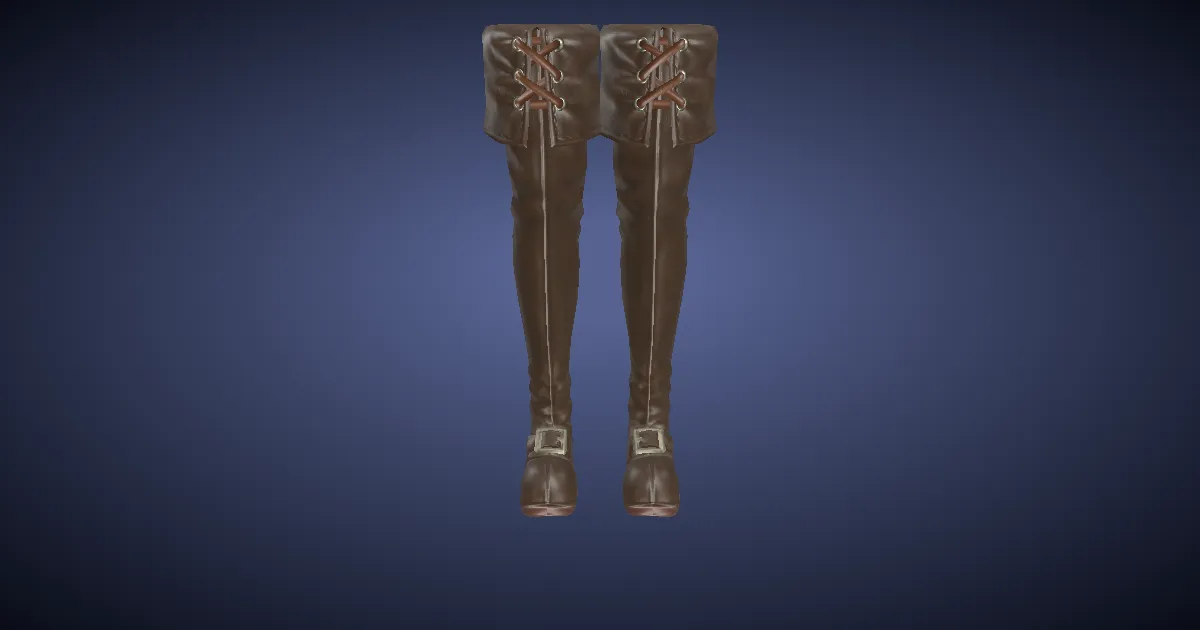 Historia Thighboots of Aiming - 3D render