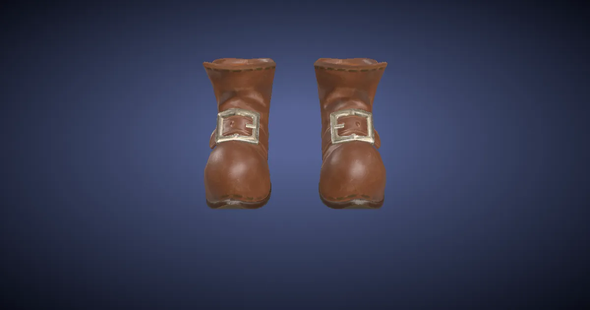 3D-Ansicht von Königreichschroniken-Schuhe der Magie