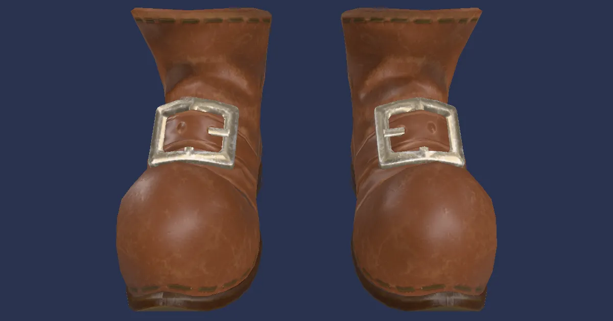 Historia Shoes of Casting - 3D render