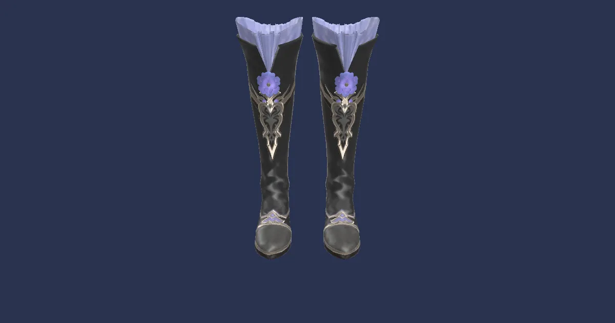 Rendu 3D de Bottes d'abatteur de courtisan assidu améliorées