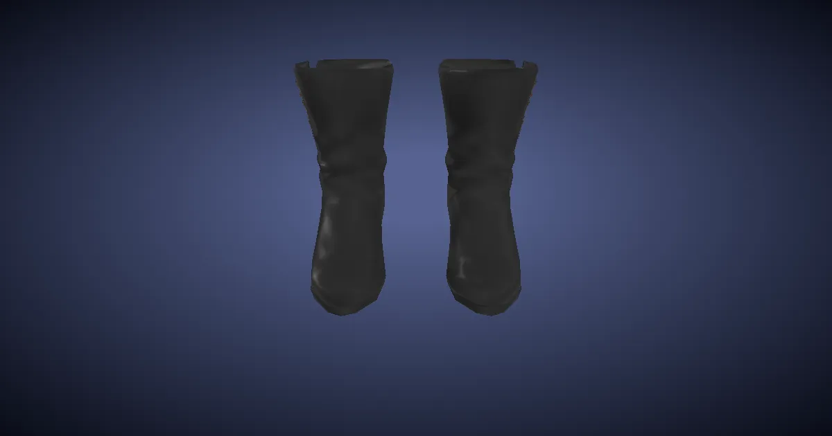 Royal Seneschal's Boots - 3D render