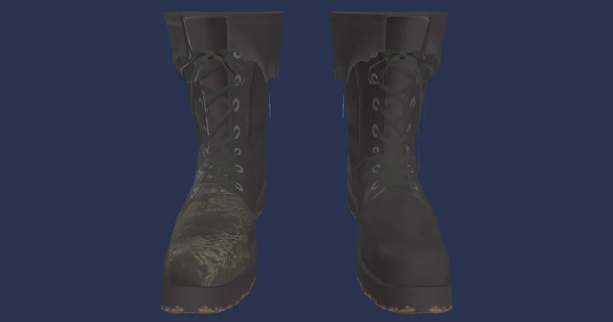 3D-Ansicht von Noctis-Stiefel