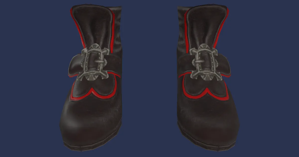 3D-Ansicht von Liebesbotinnenstiefel