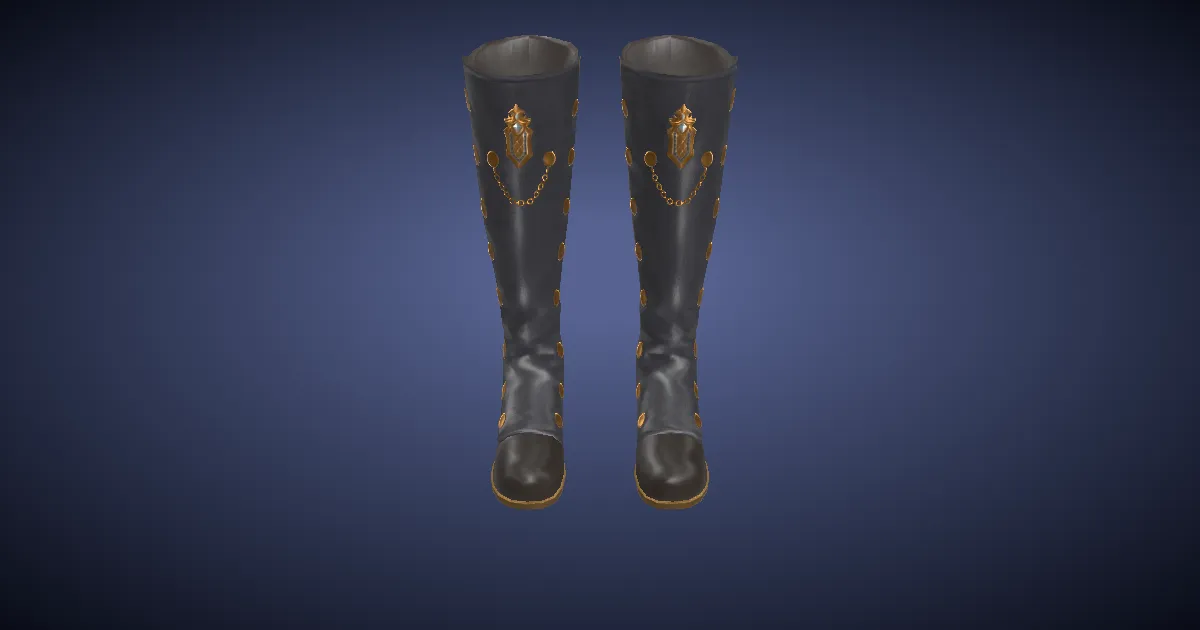 Rendu 3D de Bottes du Prince sénéchal