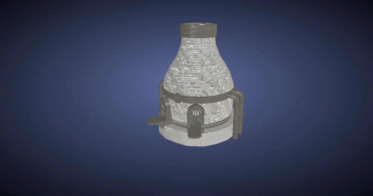 Rendu 3D de Forge d'armurerie