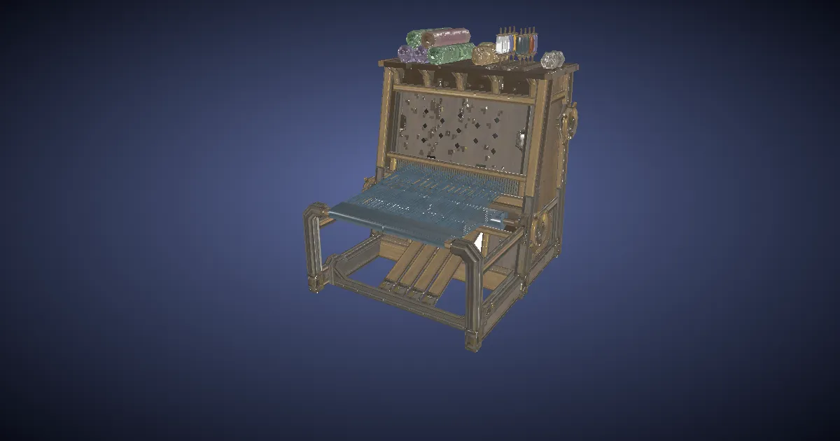 Rendu 3D de Métier de couture