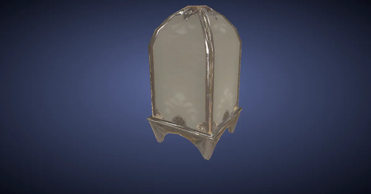 3D-Ansicht von Wald-Tischlampe
