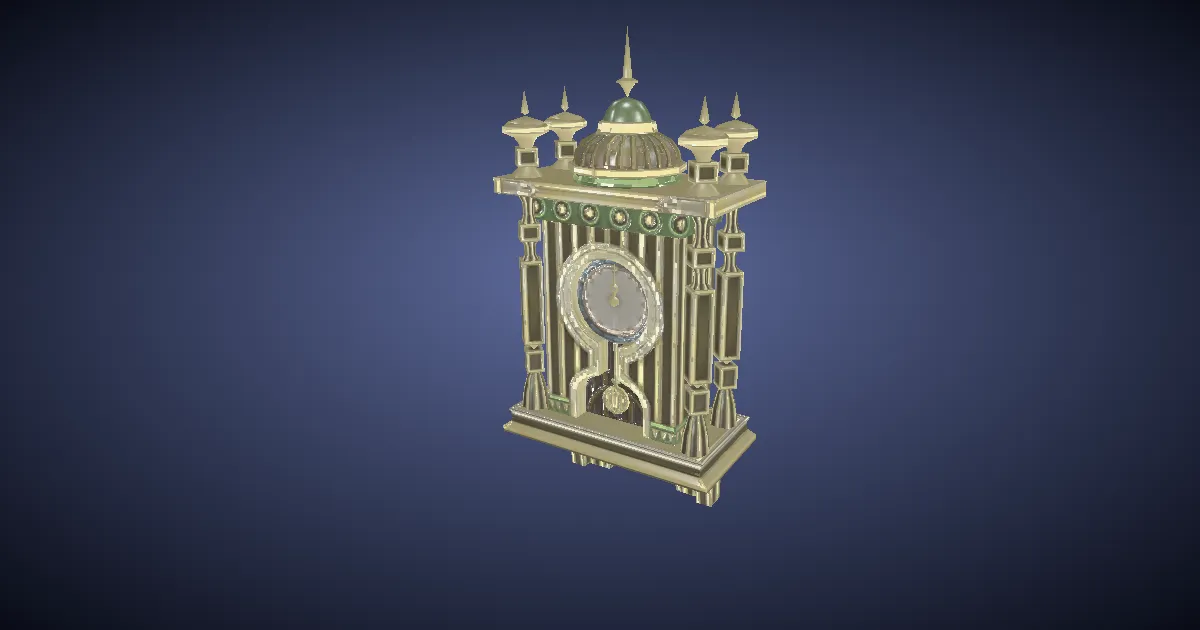 Glade Wall Chronometer - 3D render
