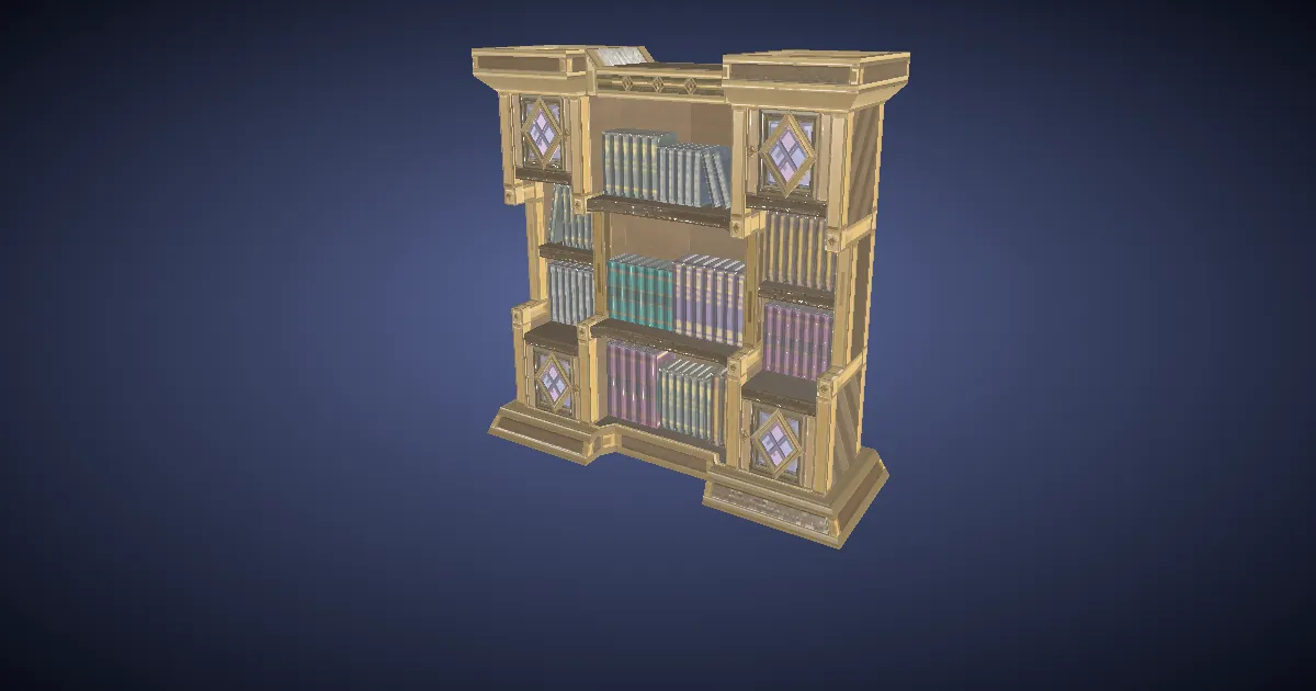 Oasis Bookshelf - 3D render