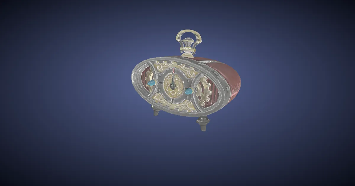 Rendu 3D de Horloge de table