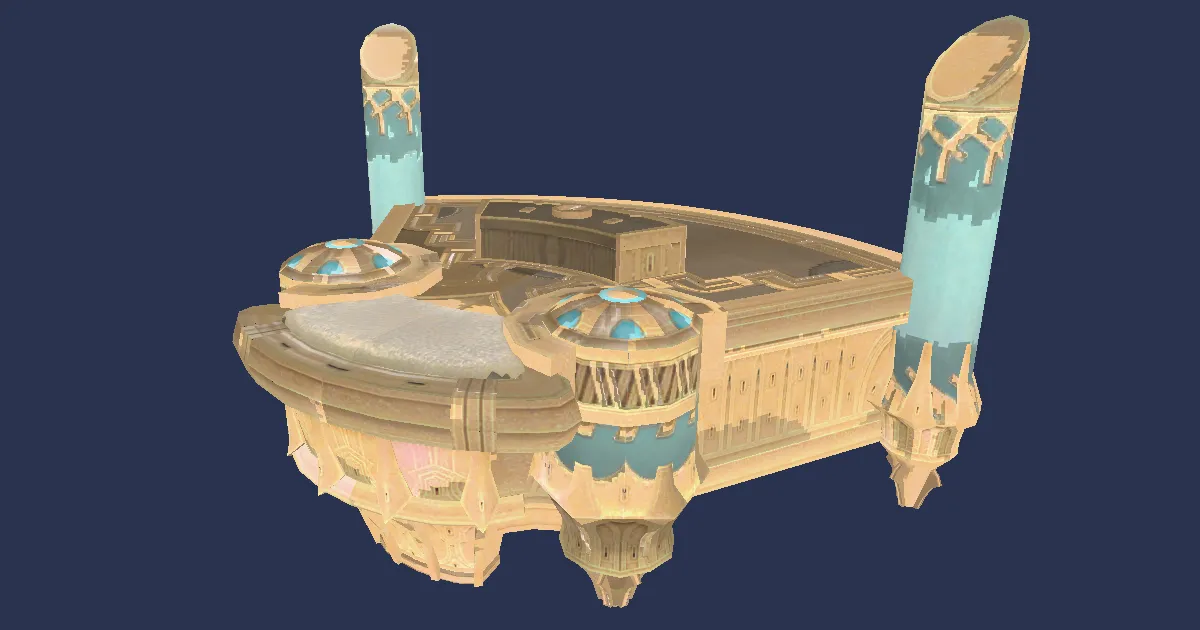 Level 1 Aetherial Wheel Stand - 3D render