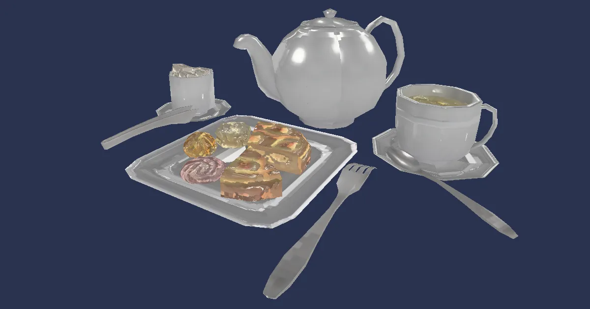 Rendu 3D de Goûter de gourmand