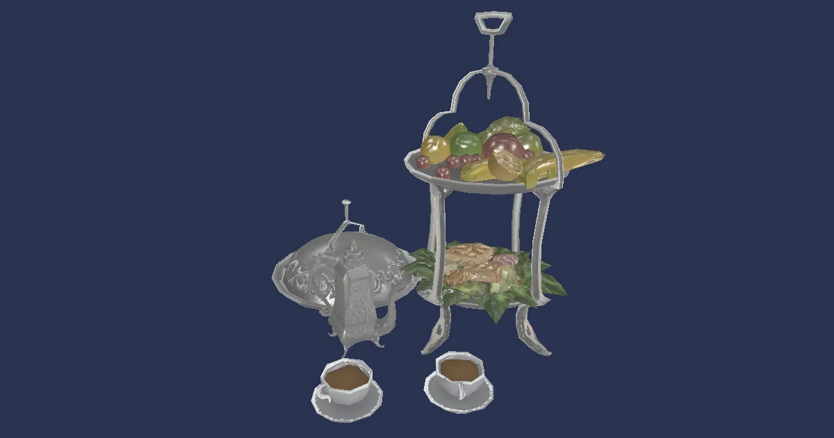 Alpine Tea Set - 3D render