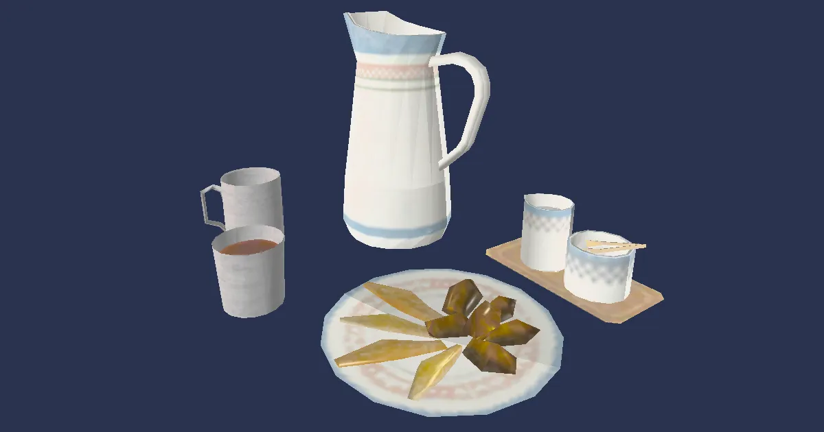 Rendu 3D de Petit déjeuner thanalanais
