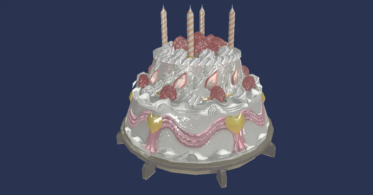 Nameday Cake - 3D render