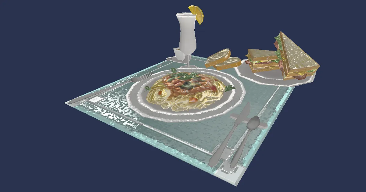 Riviera Lunch - 3D render