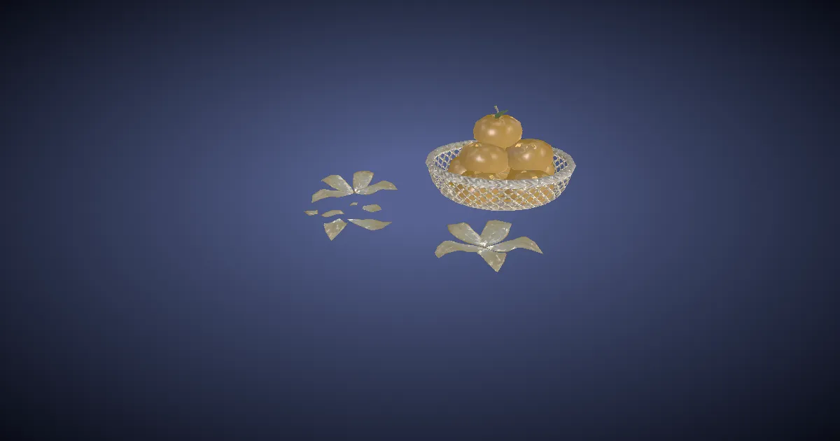 3D-Ansicht von Fernöstlicher Orangenkorb