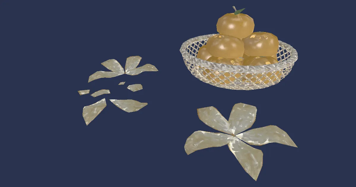 3D-Ansicht von Exklusiver fernöstlicher Orangenkorb