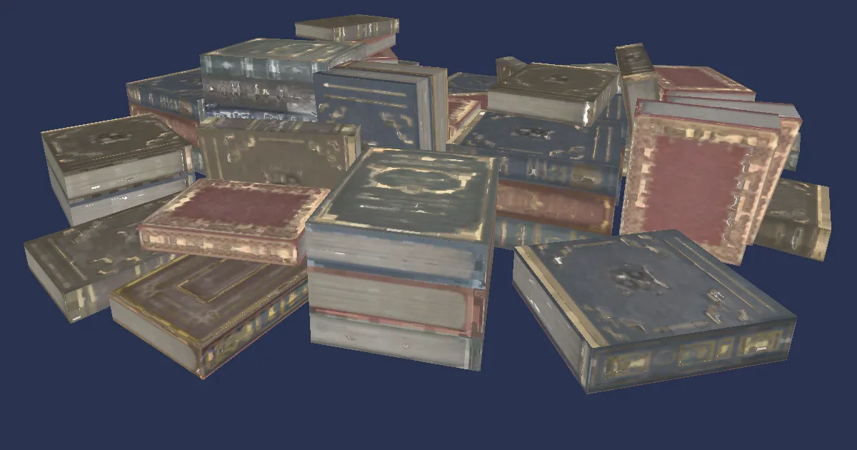 Pile of Tomes - 3D render