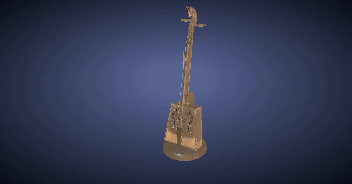 Rendu 3D de Morin khuur