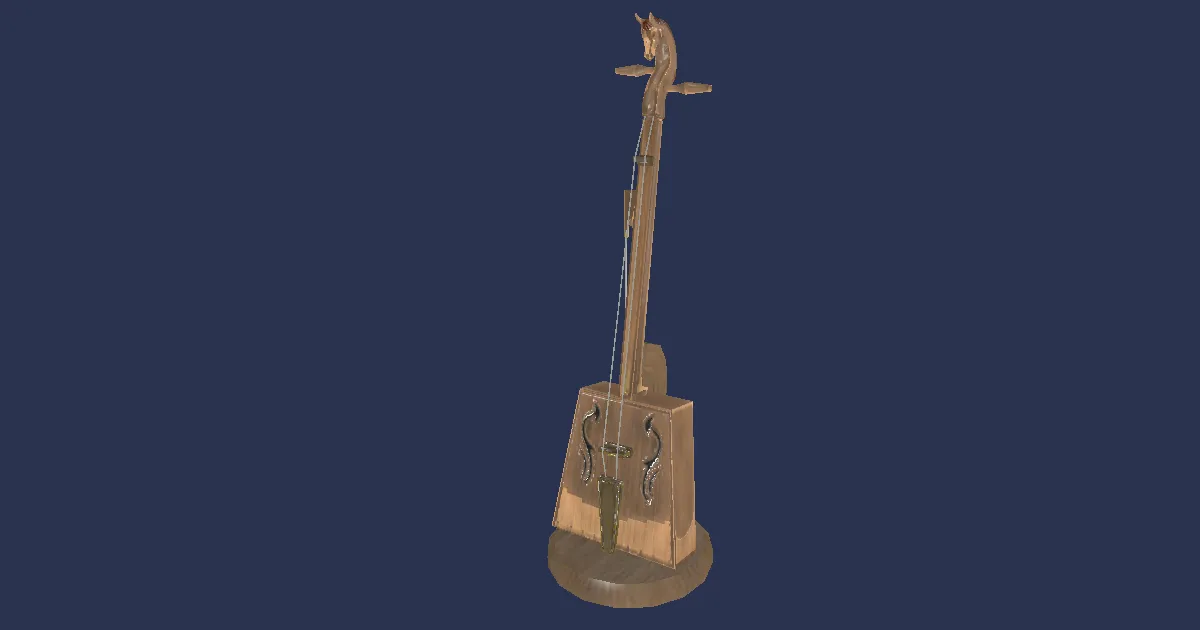 Rendu 3D de Morin khuur