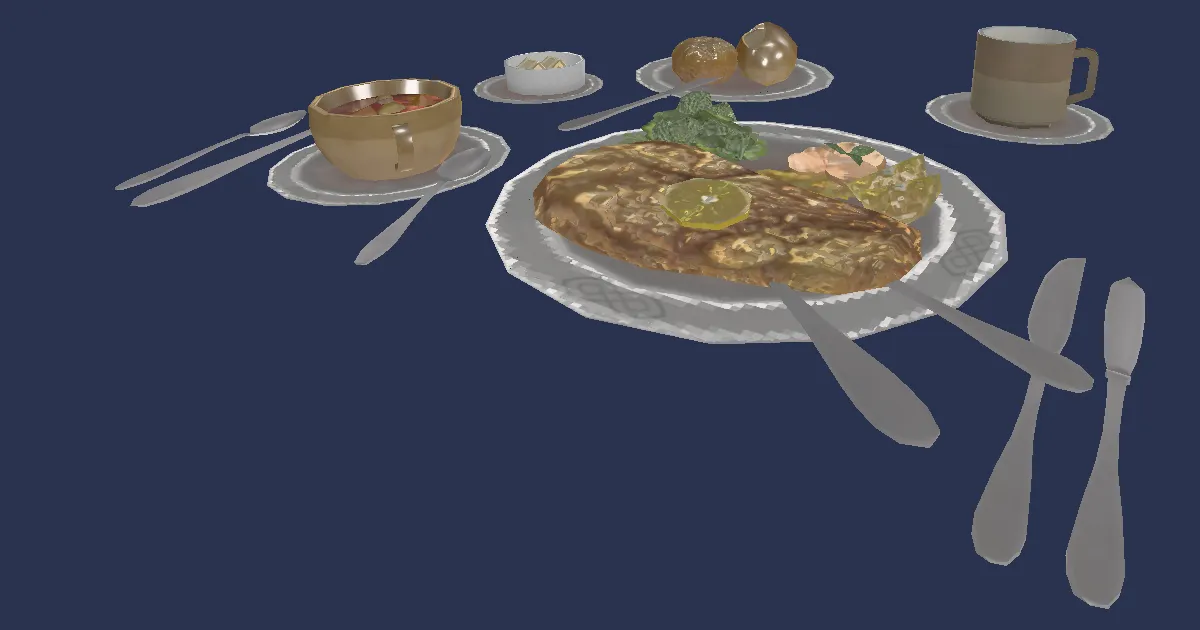 Alpine Supper Set - 3D render