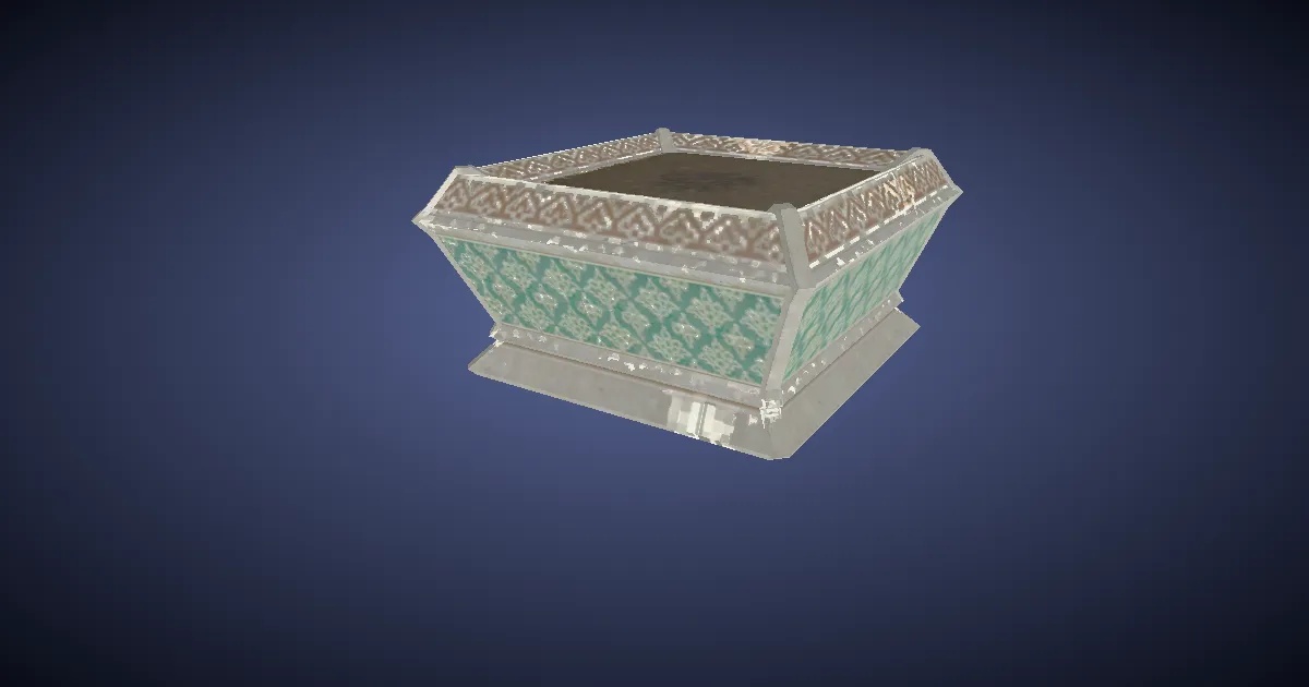 Rendu 3D de Pot de fleurs thanalanais