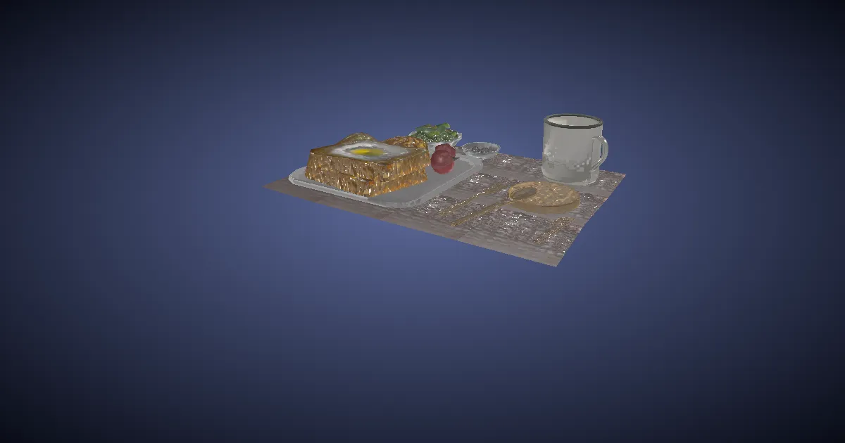 Alpine Breakfast - 3D render