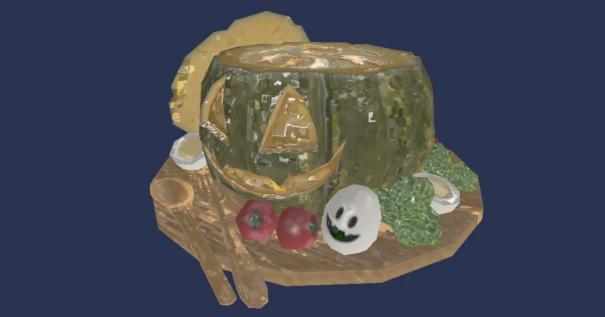 Pumpkin Stew - 3D render