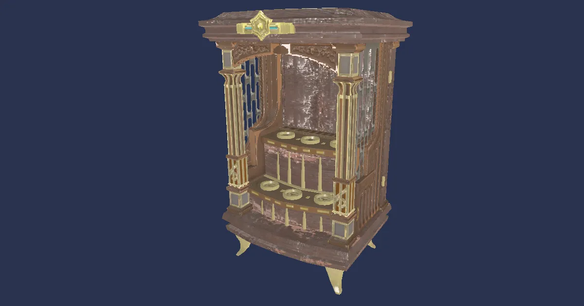 3D-Ansicht von Kompakter Ätherrad-Ständer VI