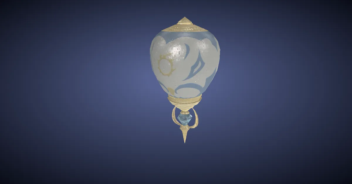 3D-Ansicht von Ballon der Wiedergeburt