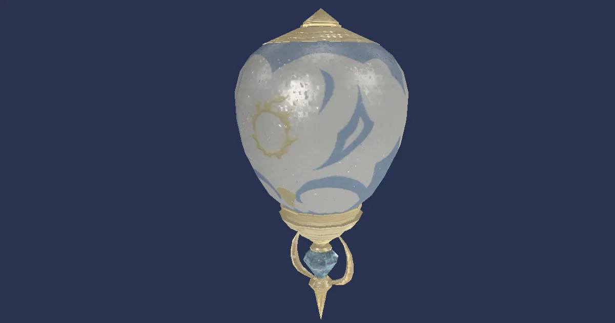 Rising Balloon - 3D render