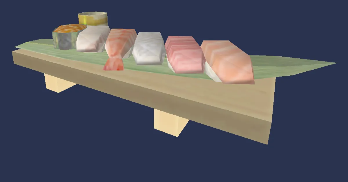Oriental Sushi Lunch - 3D render