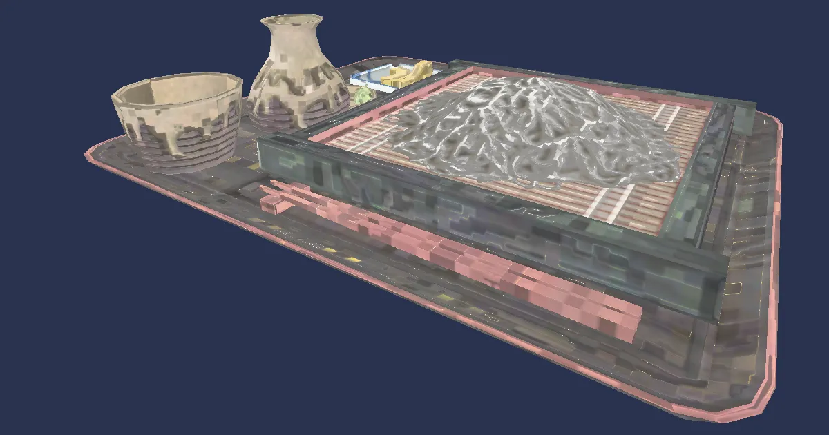 Rendu 3D de Déjeuner oriental : nouilles de sarrasin