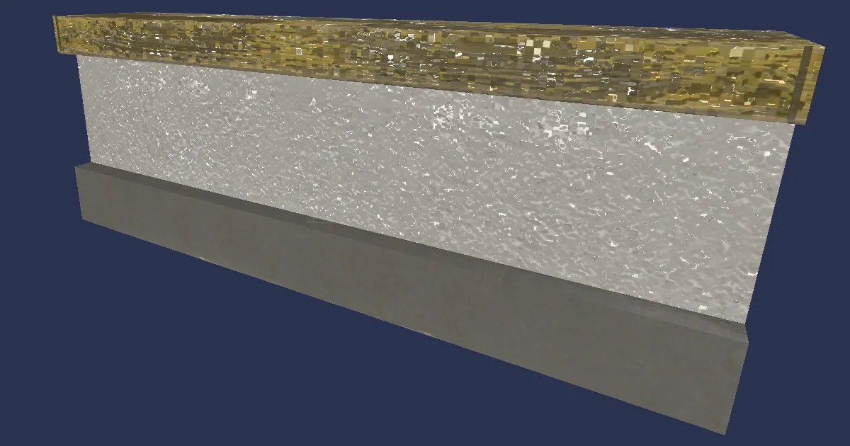 White Half Partition - 3D render